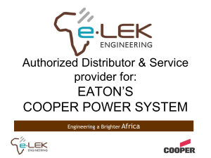 EATON`S COOPER POWER SYSTEM