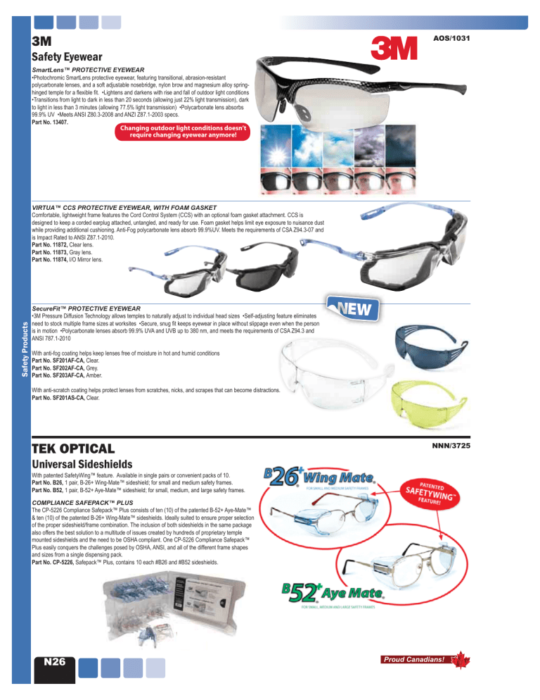 3m tek optical Gregg Distributors