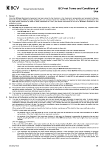 BCV-net Terms and Conditions of Use