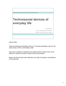 Technosocial devices of everyday life