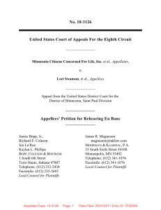 Appellees` Petition for Rehearing En Banc