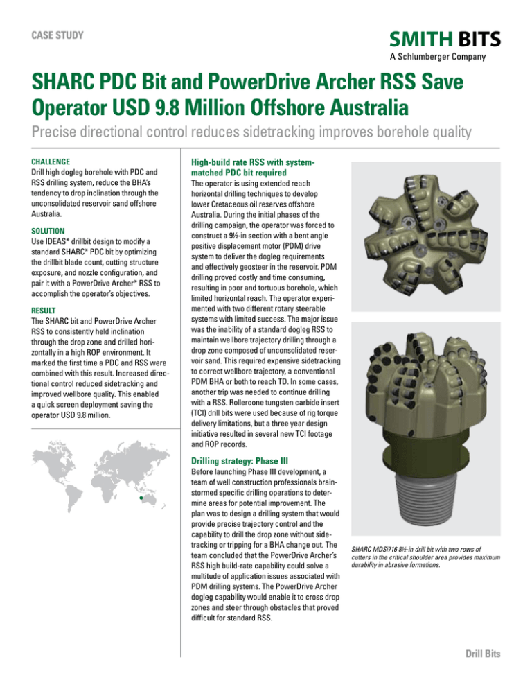SHARC PDC Bit and PowerDrive Archer RSS Save