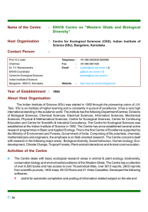 Centre for Ecological Sciences, Indian Institute of Science (IISc)