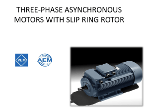three-phase asynchronous motors with slip ring rotor
