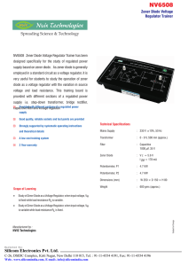 Zener Diode Voltage Regulator Trainer NV6508