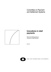 Innovations in retail payments - Bank for International Settlements