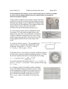 Honors Physics II Problem Set 6b (due Mon Apr 4) Spring 2016 [In