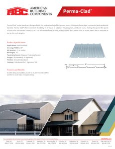 Perma Clad ® Panel Data Sheet