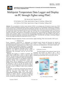 Multipoint Temperature Data Logger and Display on PC through