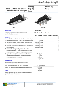 3 Lamp PULL LED Trim and Trimless