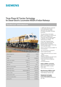 Three-Phase AC Traction Technology for Diesel