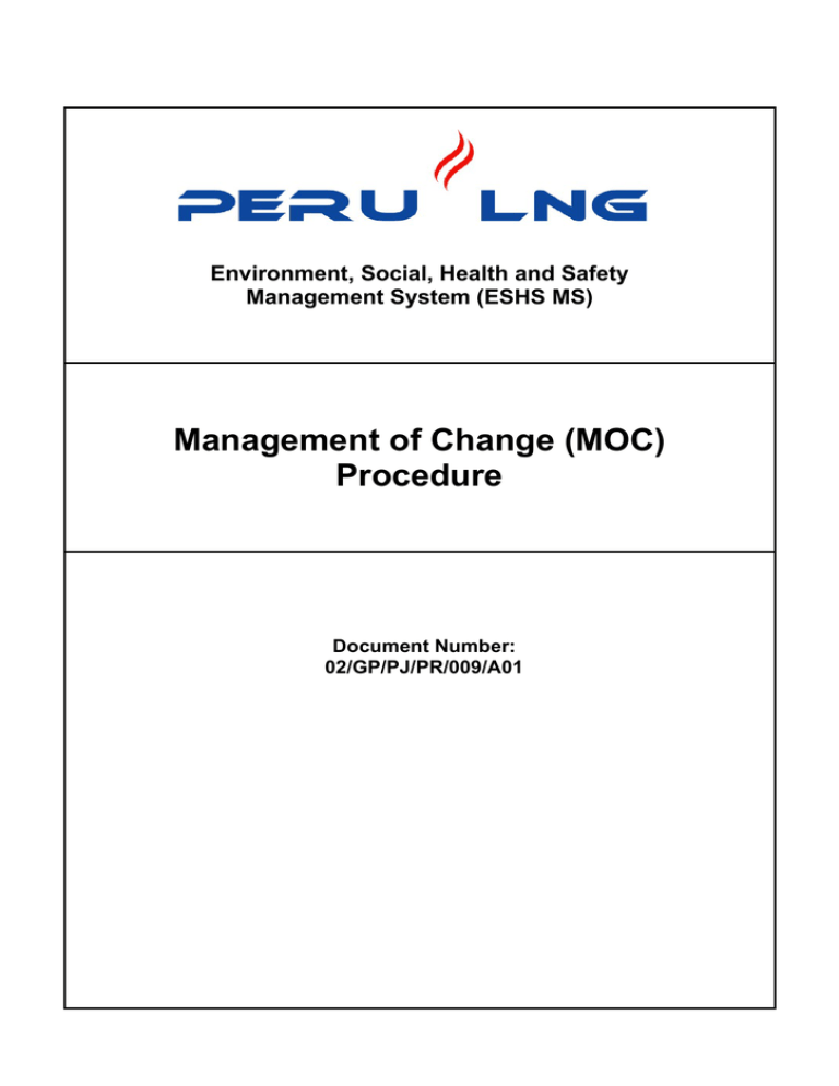 Management of Change (MOC) Procedure