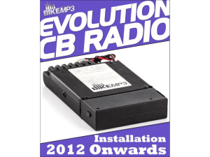 The EV01A unit installation