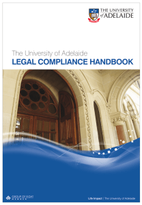 Legal Compliance Handbook - The University of Adelaide