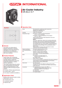 Oil/Air Cooler Units Compact application with AC Motor OK
