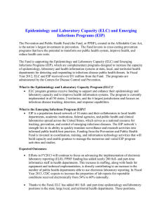 (ELC) and Emerging Infections Programs (EIP)