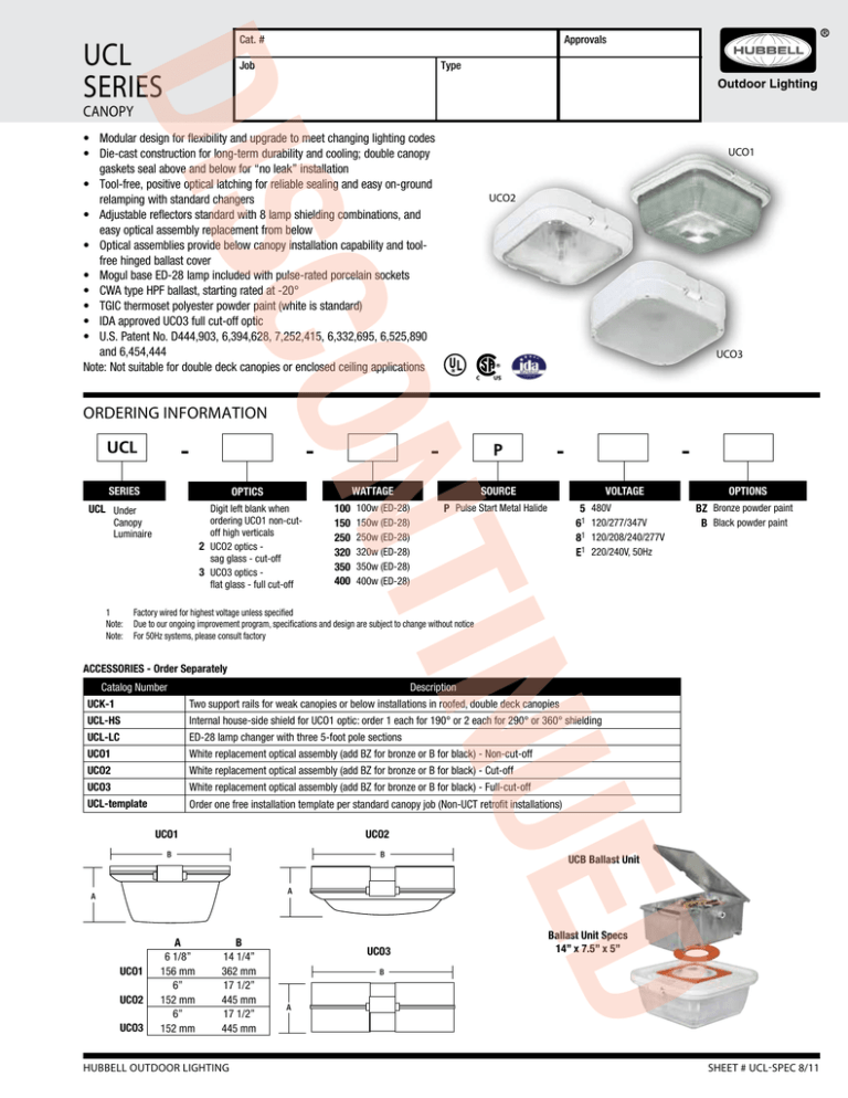 Canopy - Hubbell Outdoor Lighting