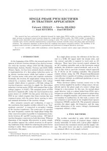 Single-Phase PWM Rectifier in Traction Applications