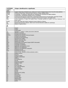 Lista de Referencia de Acrónimos | Glosario Técnico