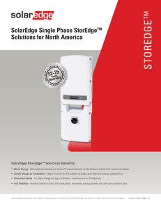 StorEdge - SolarEdge