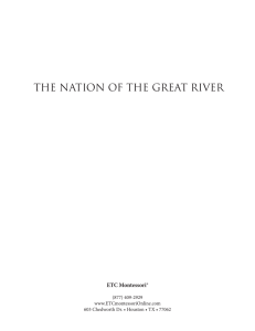 The Nation of the Great River: Montessori Teacher's Guide
