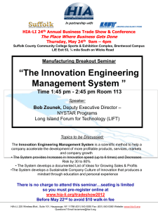 The Innovation Engineering Management System - HIA-LI