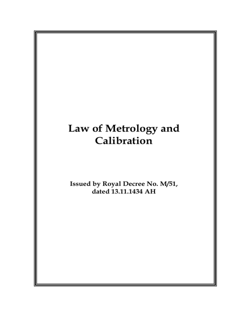 law-of-metrology-and-calibration