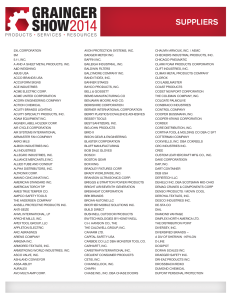 suppliers - Grainger