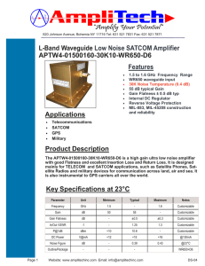 L-Band Waveguide Low Noise SATCOM Amplifier APTW4