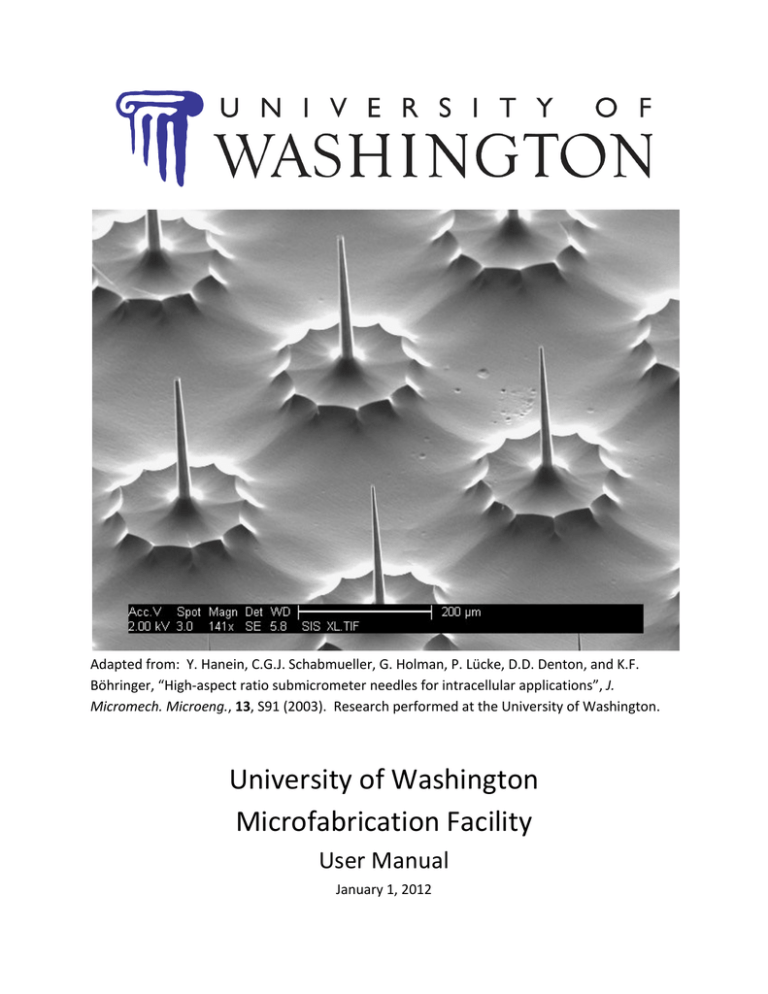 University Of Washington Microfabrication Facility