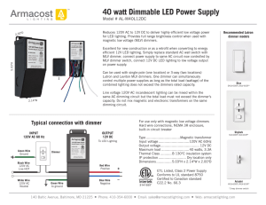 40 watt Dimmable LED Power Supply