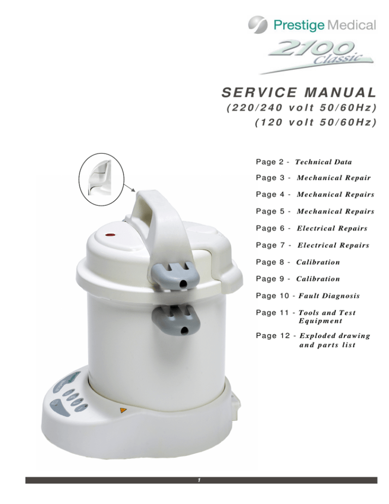 service manual Prestige Medical