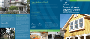 Green Homes Buyer`s Guide