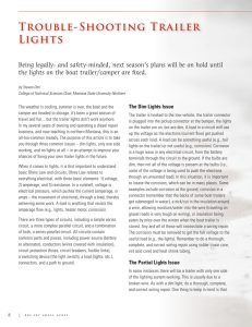 Trouble-Shooting Trailer Lights