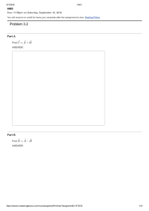 Physics Homework: Vector Operations & Calculations