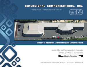 DCI Brochure - Dimensional Communications