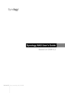 Synology NAS User Guide (DSM 5.2)