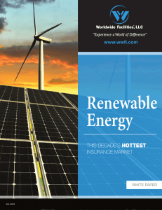 Renewable Energy: This Decade`s Hottest