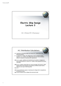 Electric Ship Design Lecture 3