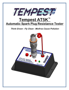 Tempest AT5K Aviation Spark Plug Resistance Tester