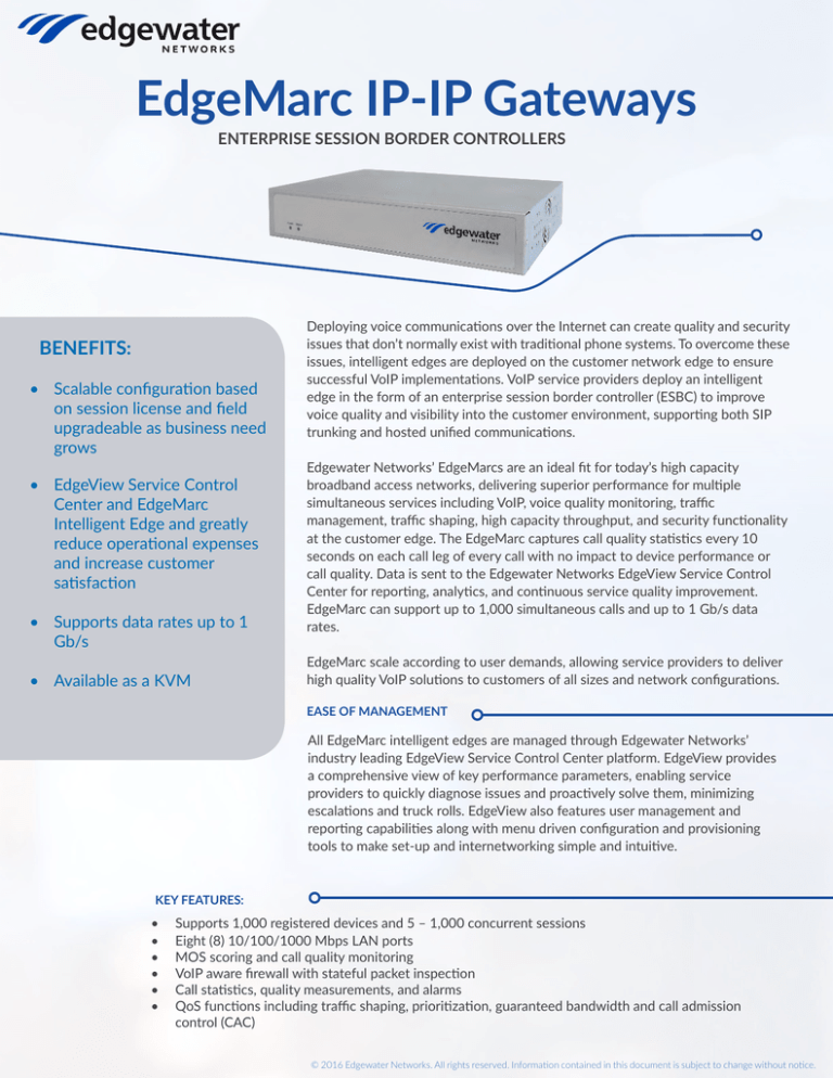 EdgeMarc IPIP Gateways