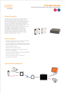 MiniLink 5GHz Technical Specification