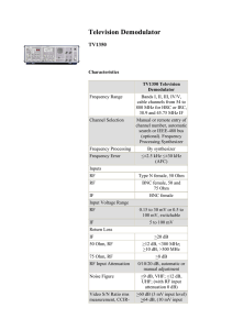 Television Demodulator
