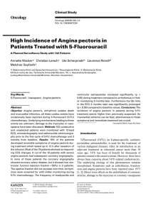 High Incidence of Angina pectoris in Patients Treated