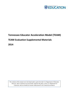 Team Evaluation Supplemental Materials - TEAM-TN