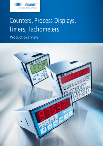 Counters, Process Displays, Timers, Tachometers