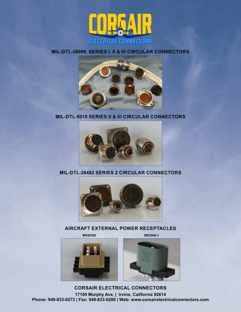 CORSAIR ELECTRICAL CONNECTORS MILDTL