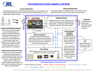 Test Equipment, Power Supplies, and Noise