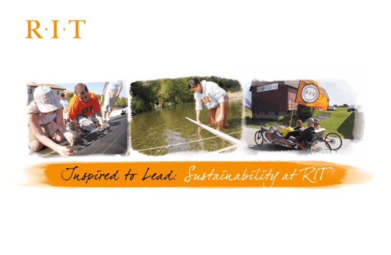 Inspired to Lead: Sustainability at RIT