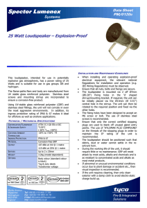 25 Watt Loudspeaker – Explosion